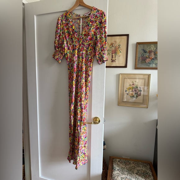 Vibrant Floral Maxi Dress - Picture 1 of 4